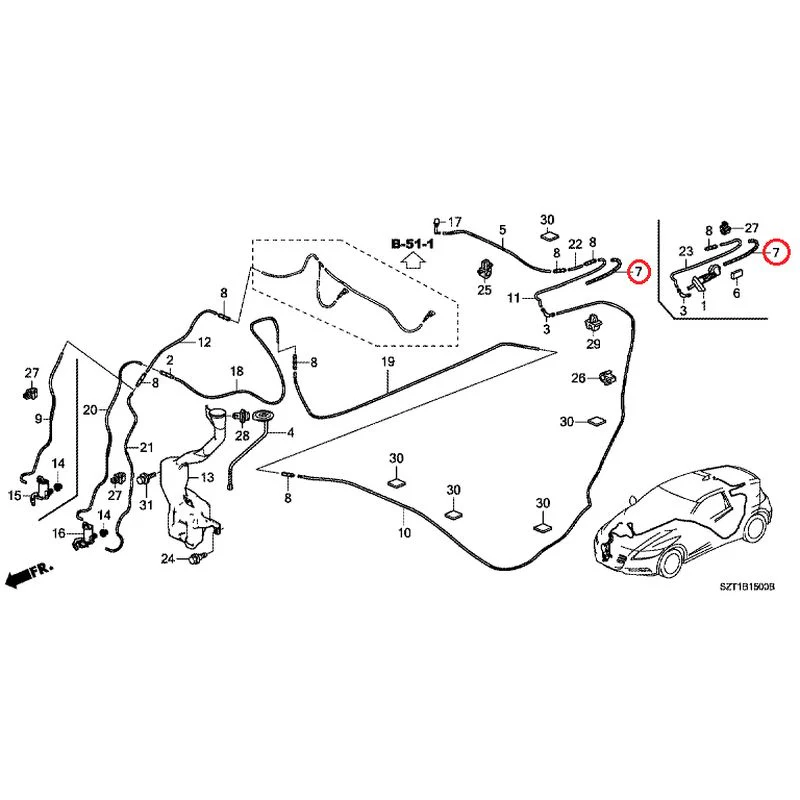 [NEW] JDM HONDA CR-Z ZF1 2012 Windshield Washer GENUINE OEM - Image 8