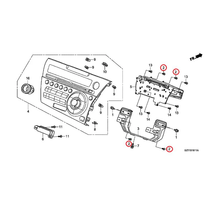 [NEW] JDM HONDA CR-Z ZF1 2012 Audio unit GENUINE OEM - Image 3