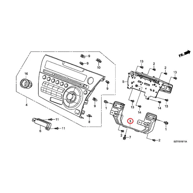 [NEW] JDM HONDA CR-Z ZF1 2012 Audio unit GENUINE OEM - Image 4
