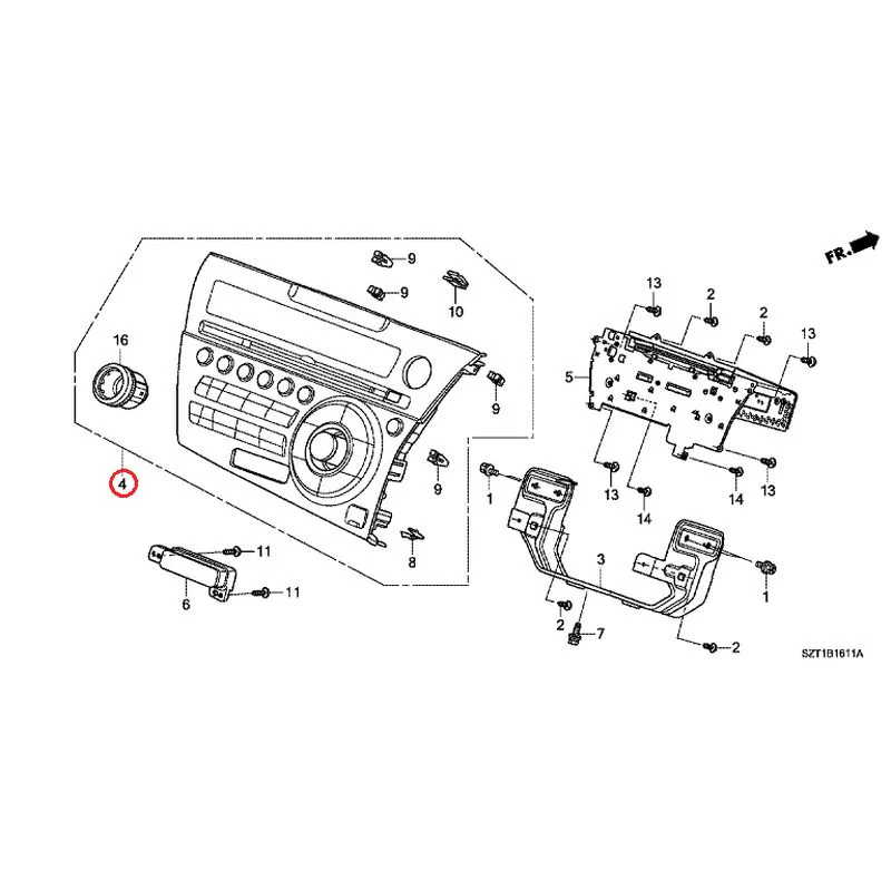 [NEW] JDM HONDA CR-Z ZF1 2012 Audio unit GENUINE OEM - Image 5