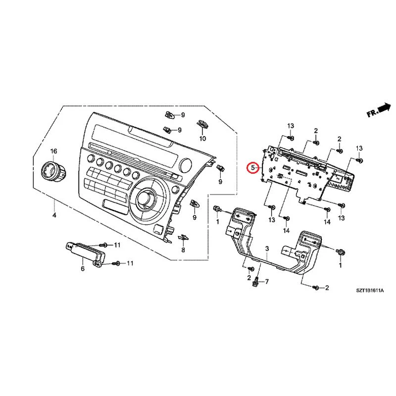 [NEW] JDM HONDA CR-Z ZF1 2012 Audio unit GENUINE OEM - Image 6