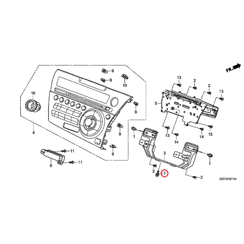 [NEW] JDM HONDA CR-Z ZF1 2012 Audio unit GENUINE OEM - Image 8