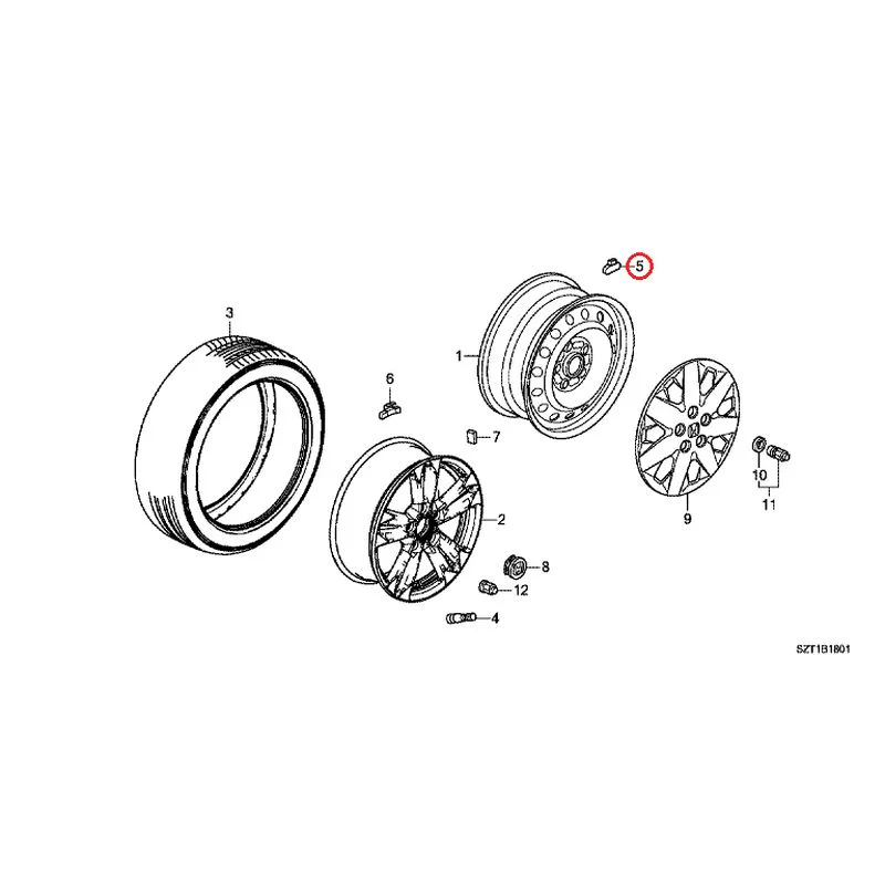 [NEW] JDM HONDA CR-Z ZF1 2012 Tire/Wheel Disc GENUINE OEM - Image 21
