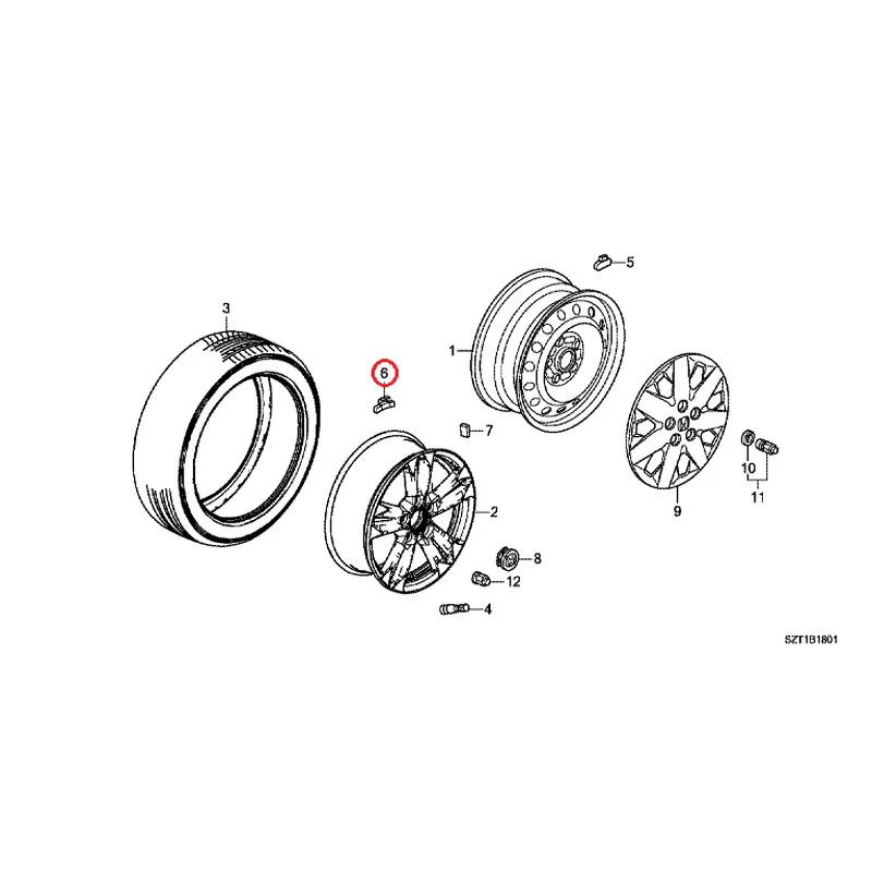 [NEW] JDM HONDA CR-Z ZF1 2012 Tire/Wheel Disc GENUINE OEM - Image 35