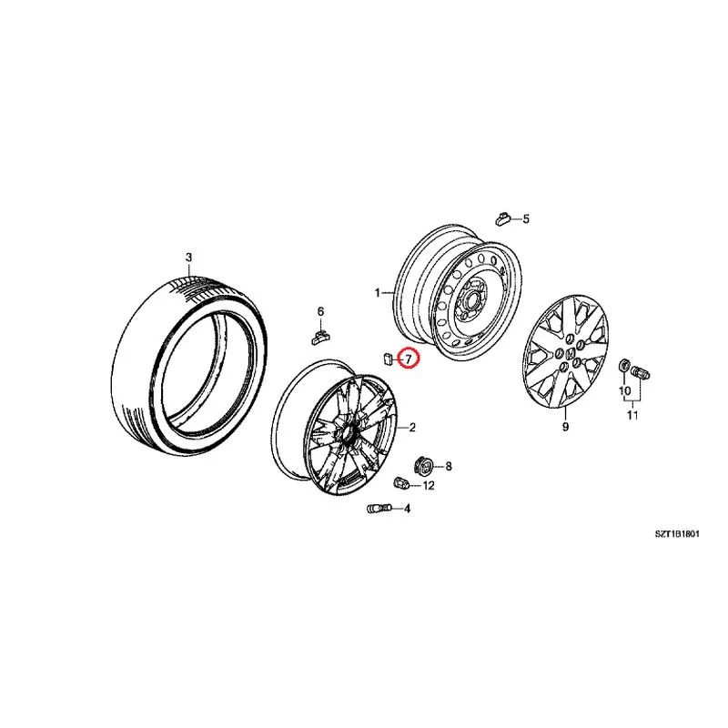 [NEW] JDM HONDA CR-Z ZF1 2012 Tire/Wheel Disc GENUINE OEM - Image 48
