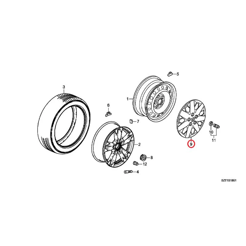 [NEW] JDM HONDA CR-Z ZF1 2012 Tire/Wheel Disc GENUINE OEM - Image 58