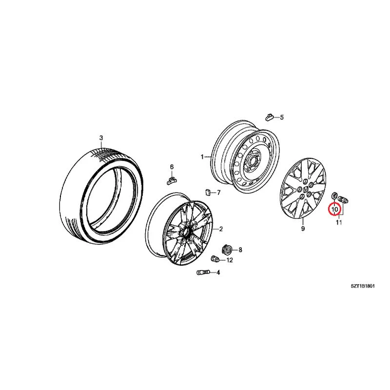 [NEW] JDM HONDA CR-Z ZF1 2012 Tire/Wheel Disc GENUINE OEM - Image 59