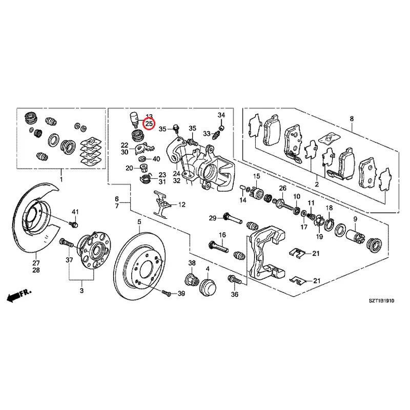 [NEW] JDM HONDA CR-Z ZF1 2012 Rear Brake GENUINE OEM - Image 27