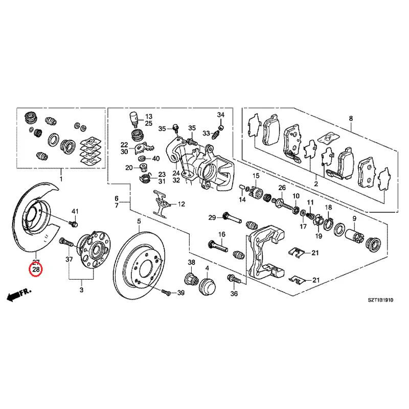 [NEW] JDM HONDA CR-Z ZF1 2012 Rear Brake GENUINE OEM - Image 30