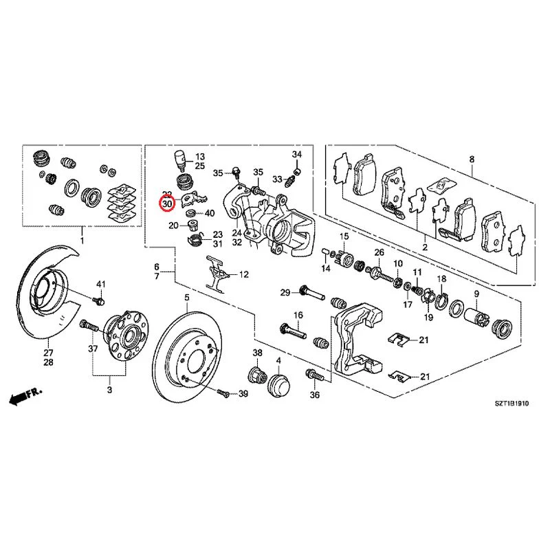 [NEW] JDM HONDA CR-Z ZF1 2012 Rear Brake GENUINE OEM - Image 32