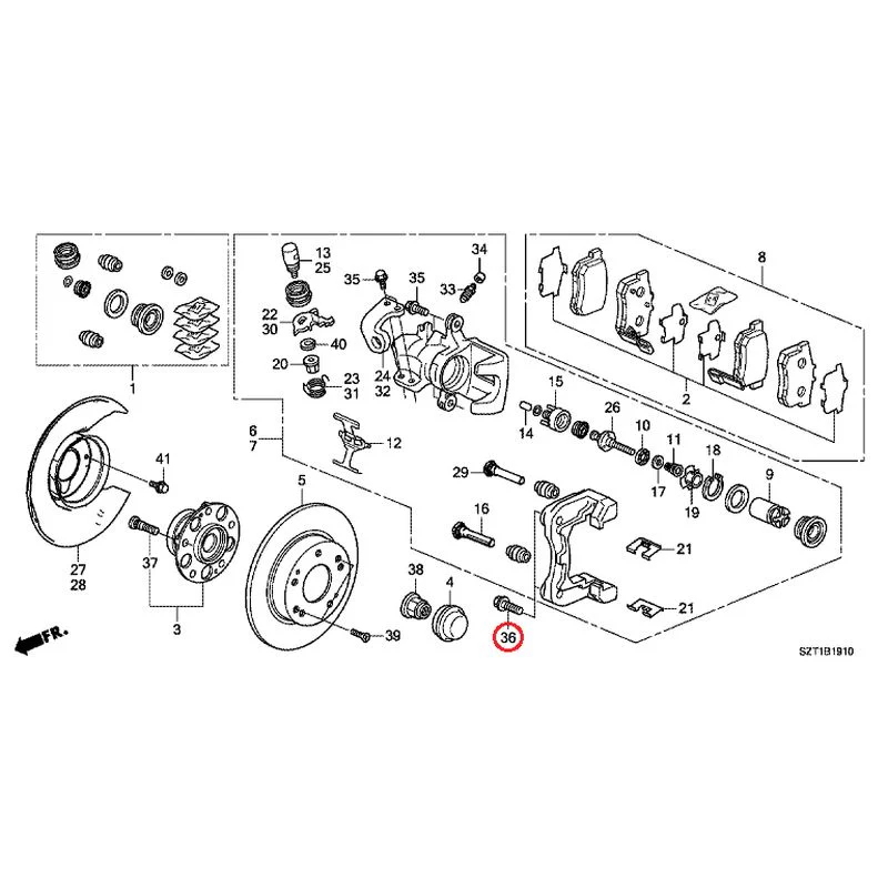 [NEW] JDM HONDA CR-Z ZF1 2012 Rear Brake GENUINE OEM - Image 38