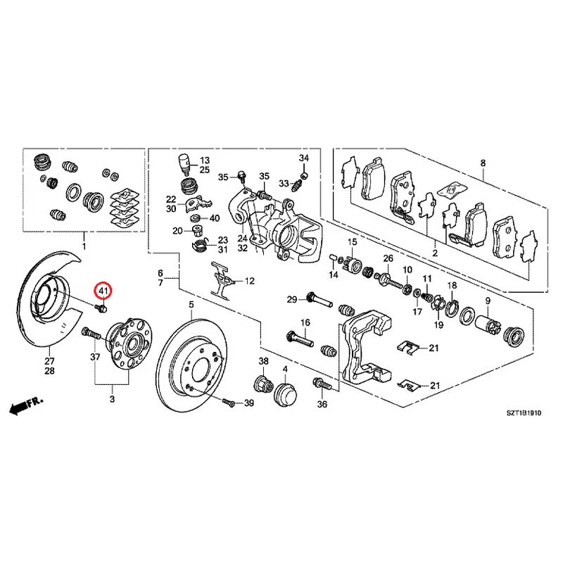 [NEW] JDM HONDA CR-Z ZF1 2012 Rear Brake GENUINE OEM - Image 46