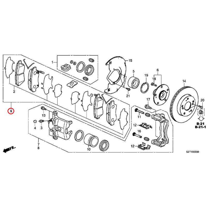 [NEW] JDM HONDA CR-Z ZF1 2012 Front Brake GENUINE OEM - Image 11