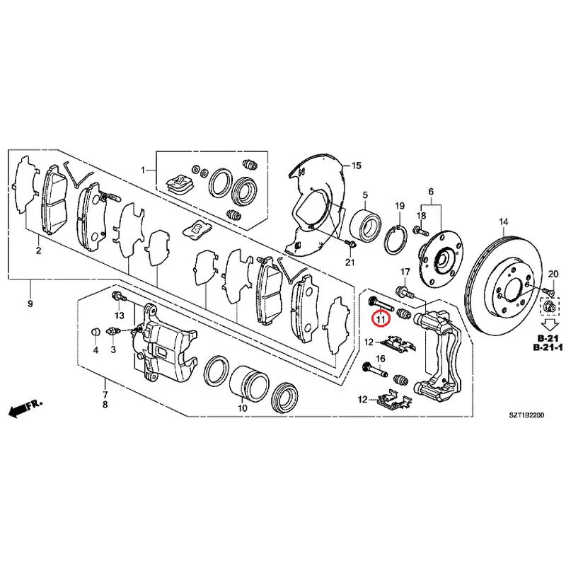 [NEW] JDM HONDA CR-Z ZF1 2012 Front Brake GENUINE OEM - Image 13