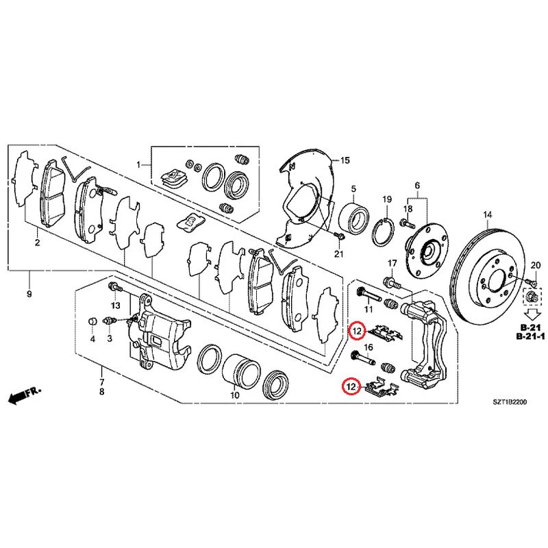 [NEW] JDM HONDA CR-Z ZF1 2012 Front Brake GENUINE OEM - Image 14