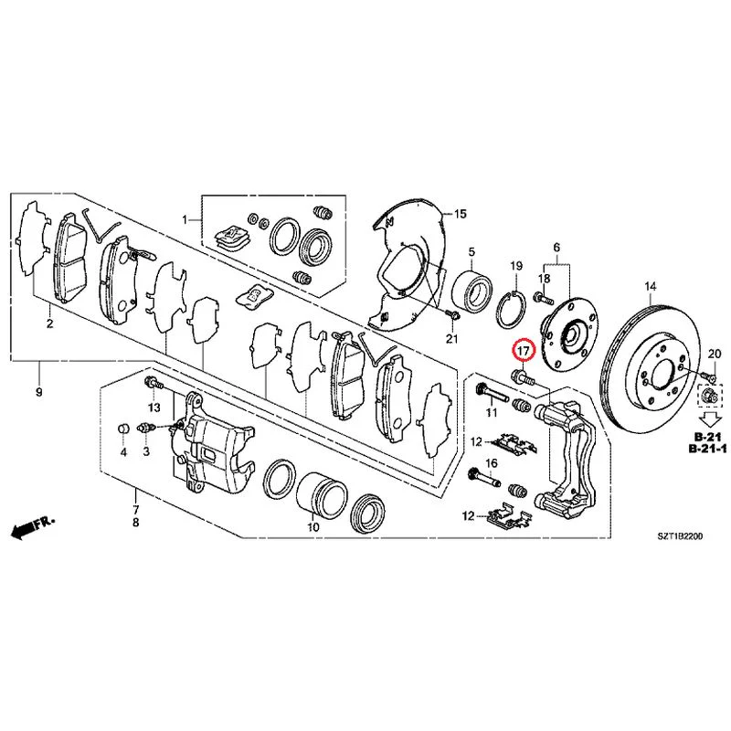 [NEW] JDM HONDA CR-Z ZF1 2012 Front Brake GENUINE OEM - Image 19