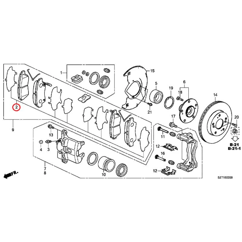 [NEW] JDM HONDA CR-Z ZF1 2012 Front Brake GENUINE OEM - Image 3