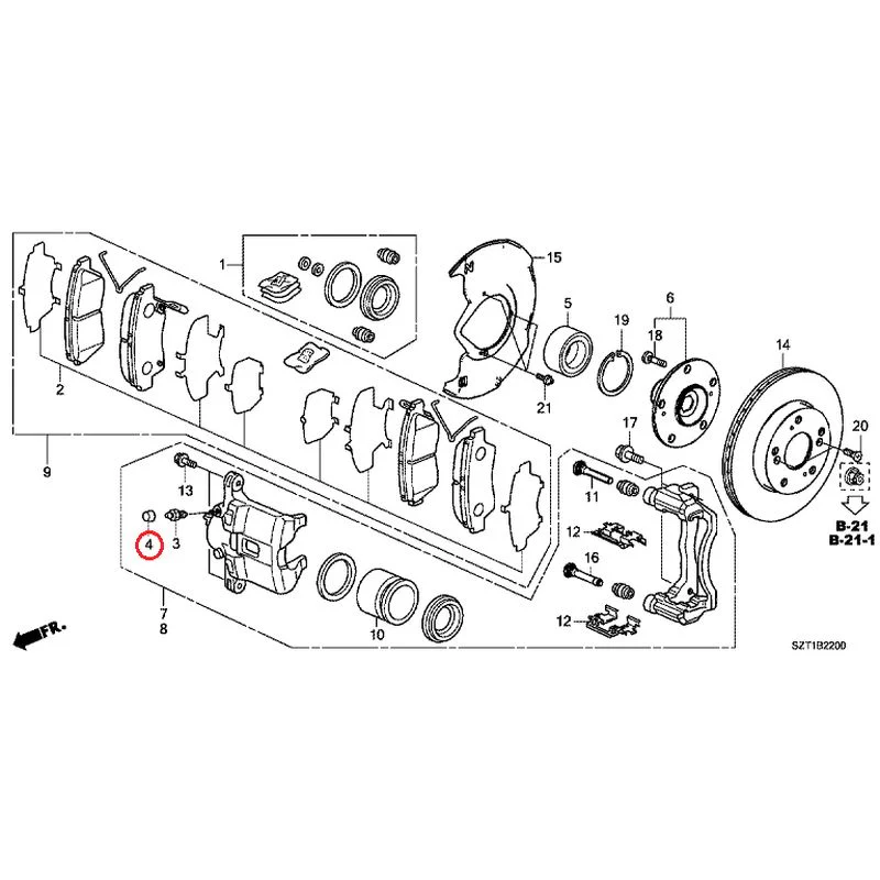 [NEW] JDM HONDA CR-Z ZF1 2012 Front Brake GENUINE OEM - Image 5