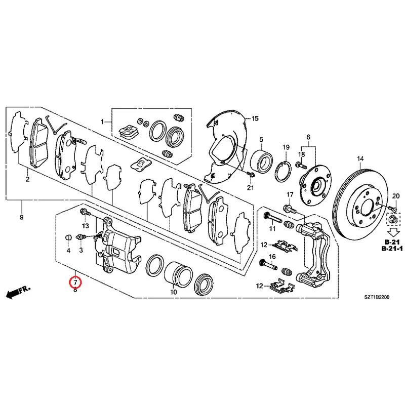 [NEW] JDM HONDA CR-Z ZF1 2012 Front Brake GENUINE OEM - Image 8