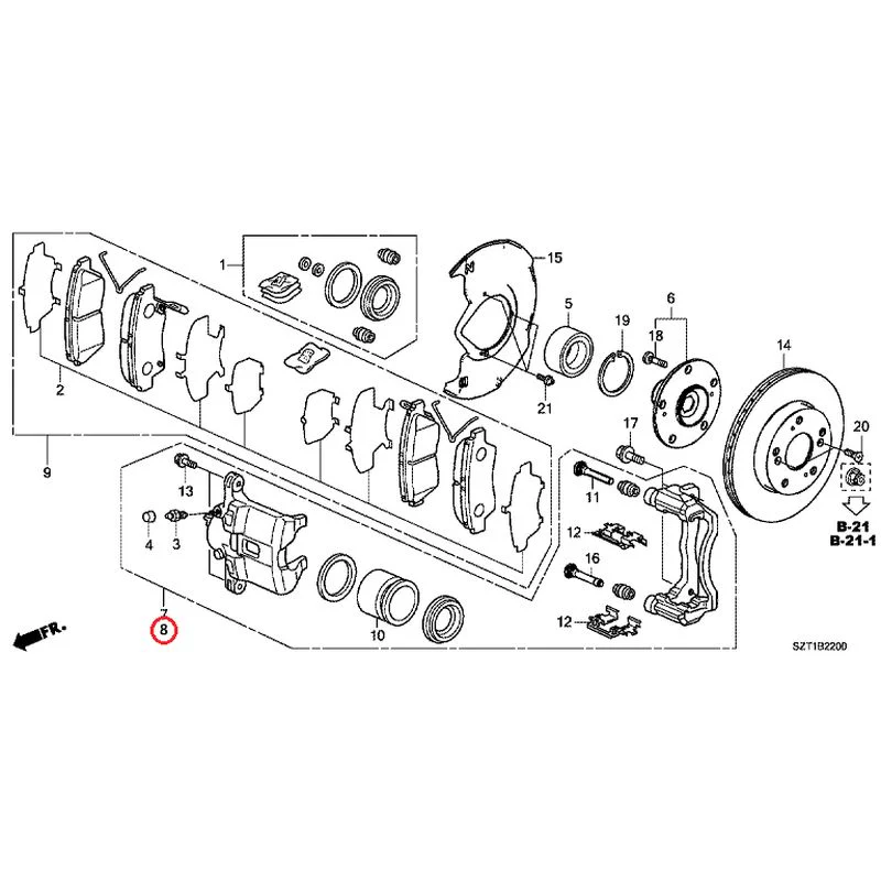 [NEW] JDM HONDA CR-Z ZF1 2012 Front Brake GENUINE OEM - Image 9