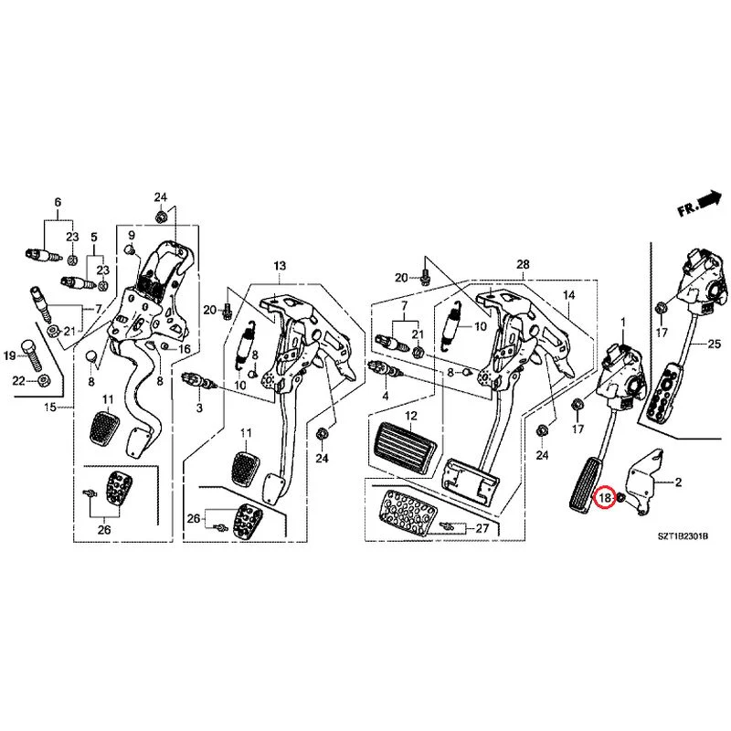 [NEW] JDM HONDA CR-Z ZF1 2012 Pedals GENUINE OEM - Image 11