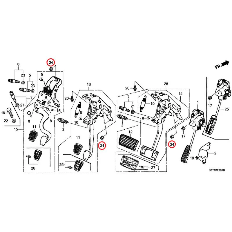 [NEW] JDM HONDA CR-Z ZF1 2012 Pedals GENUINE OEM - Image 14