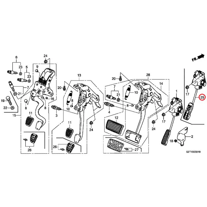 [NEW] JDM HONDA CR-Z ZF1 2012 Pedals GENUINE OEM - Image 15