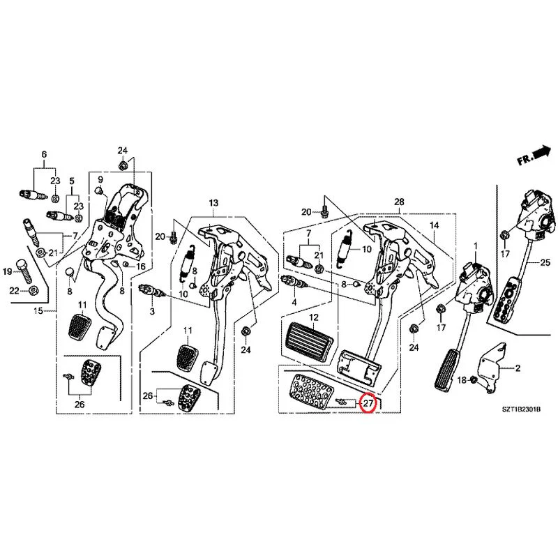 [NEW] JDM HONDA CR-Z ZF1 2012 Pedals GENUINE OEM - Image 16