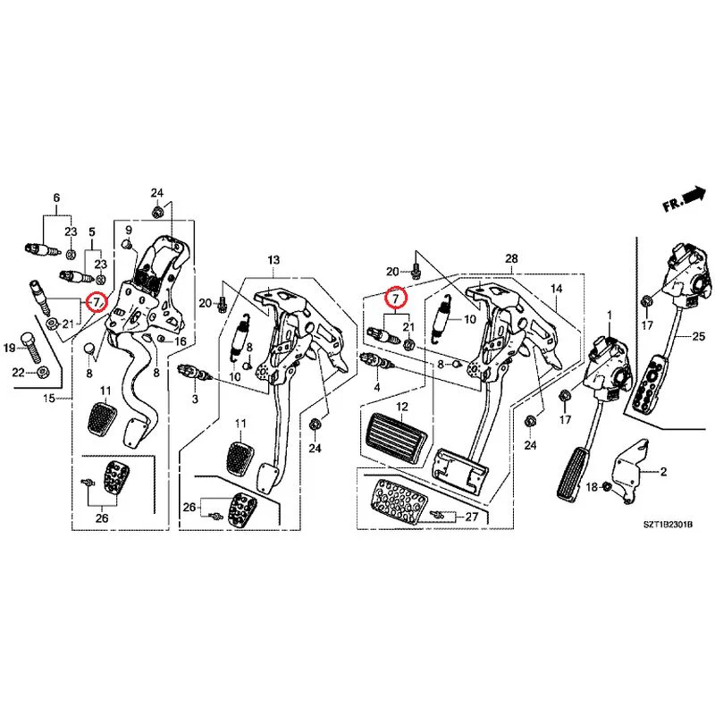 [NEW] JDM HONDA CR-Z ZF1 2012 Pedals GENUINE OEM - Image 5
