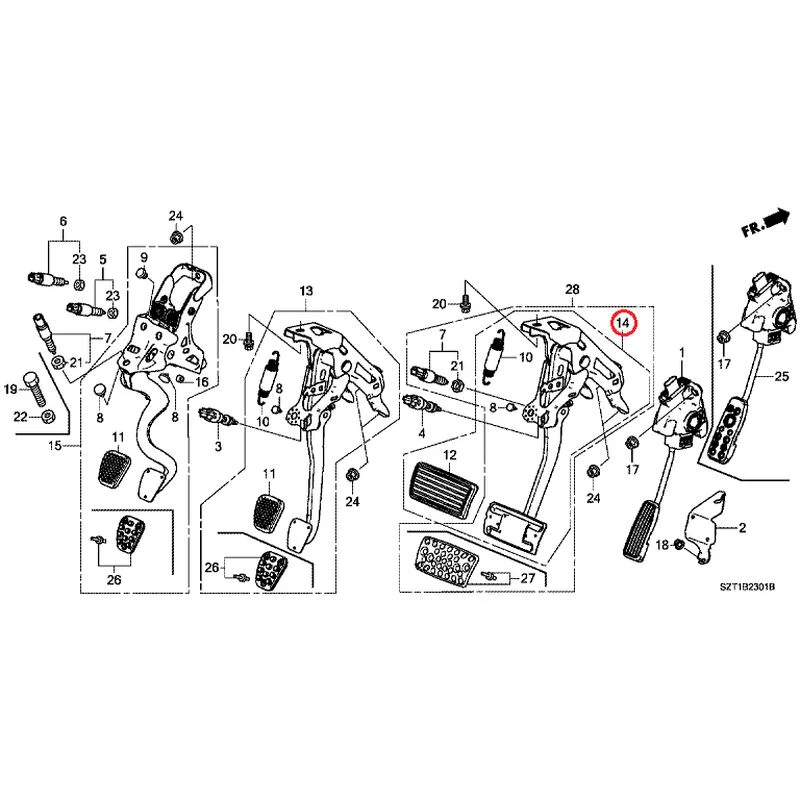 [NEW] JDM HONDA CR-Z ZF1 2012 Pedals GENUINE OEM - Image 9