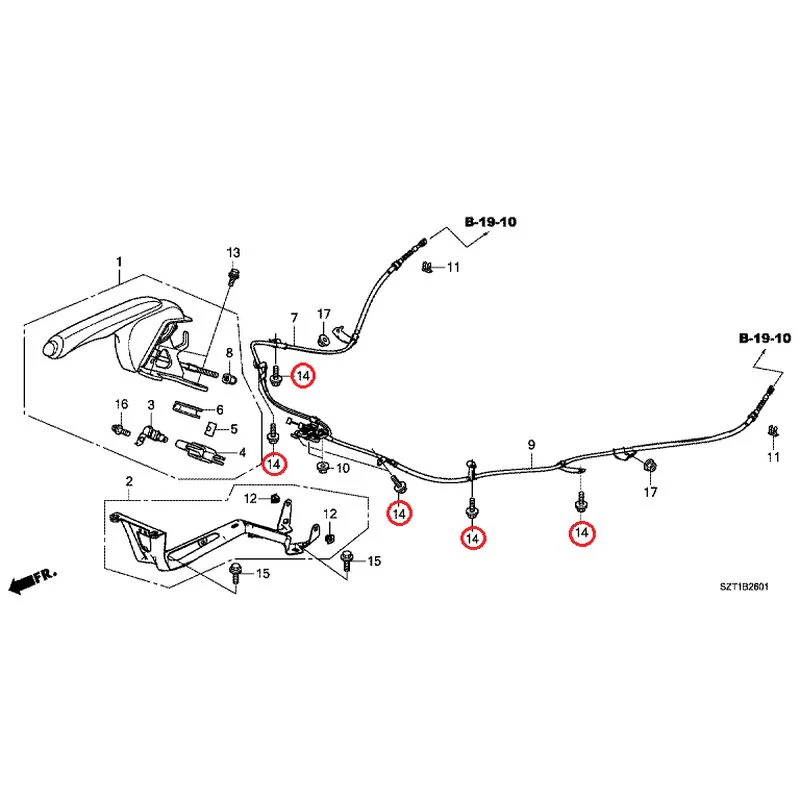 [NEW] JDM HONDA CR-Z ZF1 2012 Parking Brake GENUINE OEM - Image 15