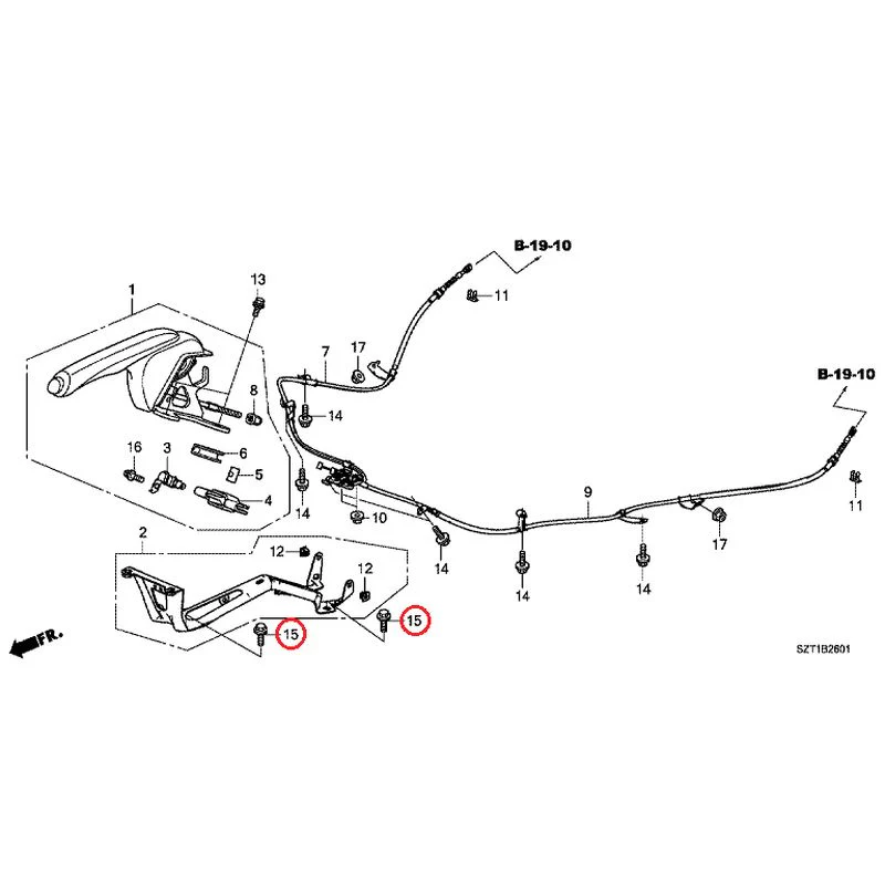 [NEW] JDM HONDA CR-Z ZF1 2012 Parking Brake GENUINE OEM - Image 16
