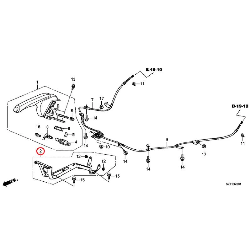 [NEW] JDM HONDA CR-Z ZF1 2012 Parking Brake GENUINE OEM - Image 3