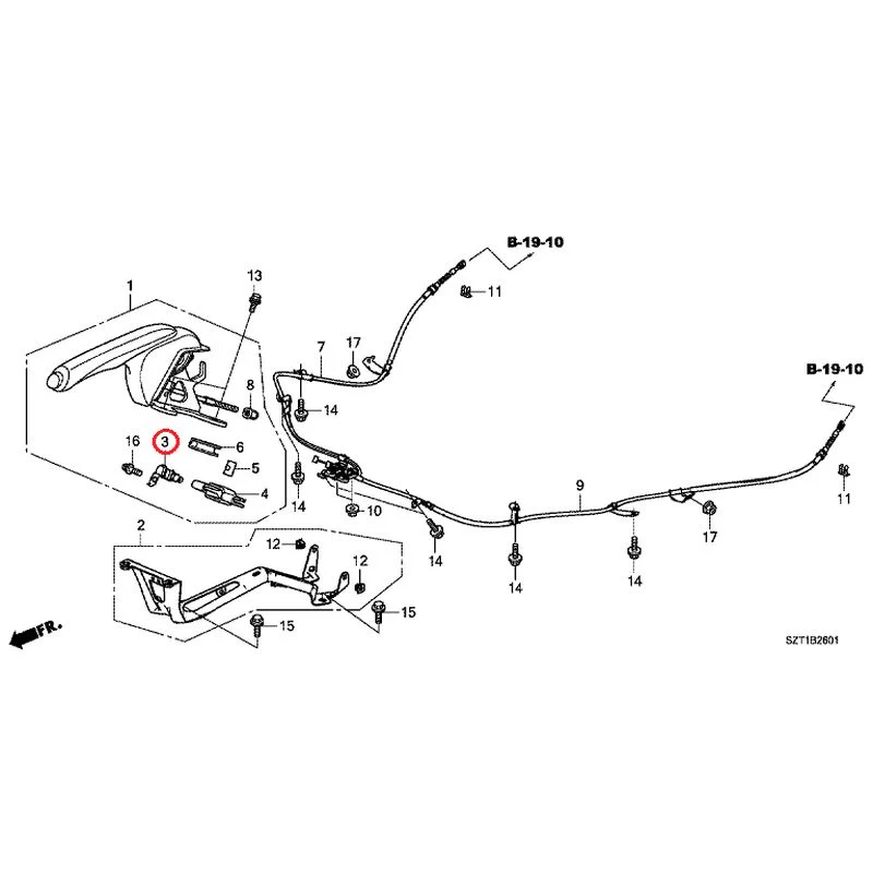 [NEW] JDM HONDA CR-Z ZF1 2012 Parking Brake GENUINE OEM - Image 4