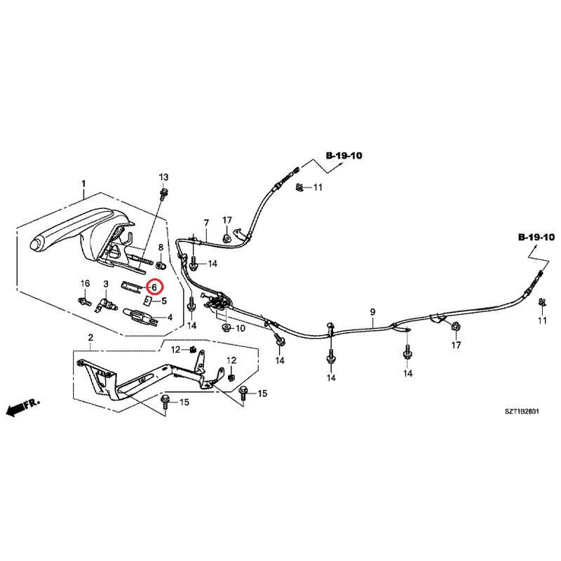 [NEW] JDM HONDA CR-Z ZF1 2012 Parking Brake GENUINE OEM - Image 7