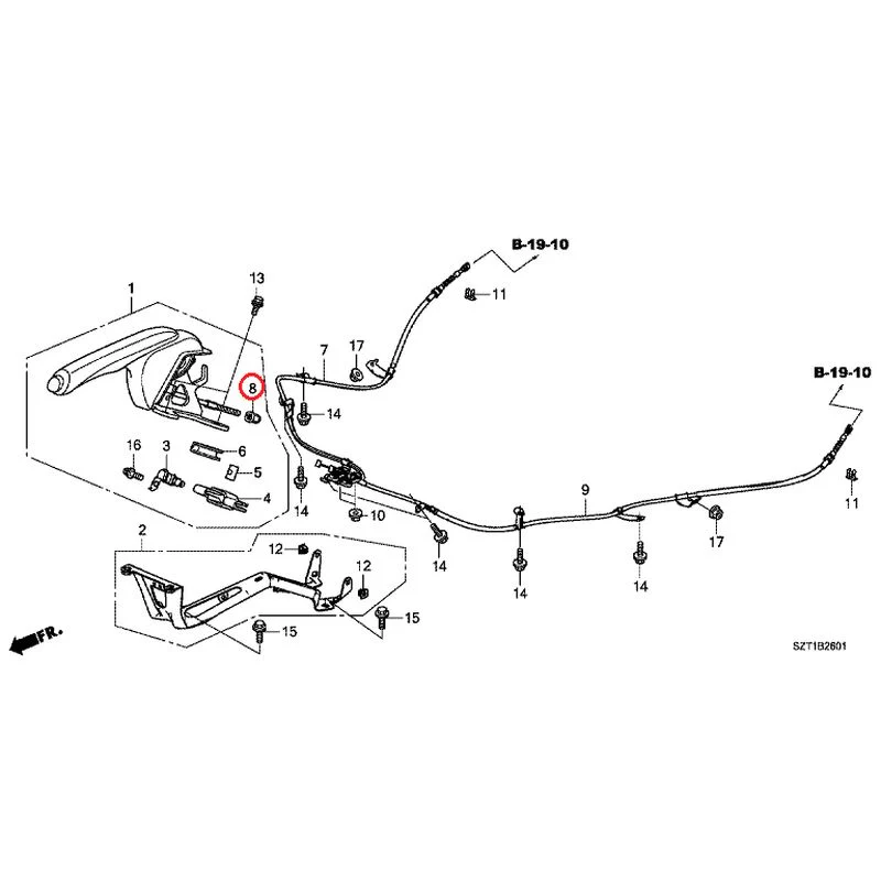 [NEW] JDM HONDA CR-Z ZF1 2012 Parking Brake GENUINE OEM - Image 9