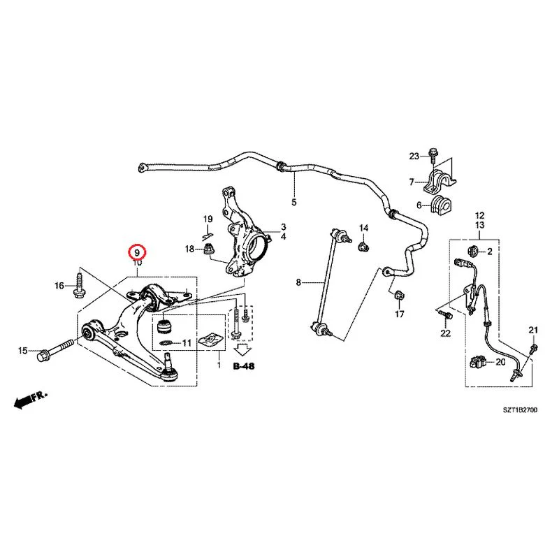 [NEW] JDM HONDA CR-Z ZF1 2012 Front lower arm GENUINE OEM - Image 10