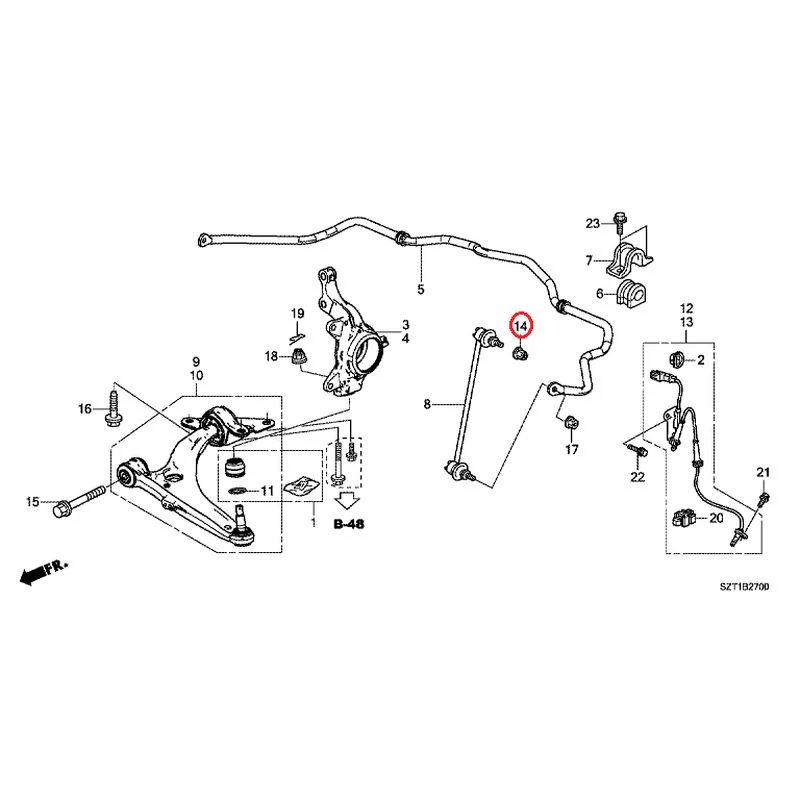 [NEW] JDM HONDA CR-Z ZF1 2012 Front lower arm GENUINE OEM - Image 14