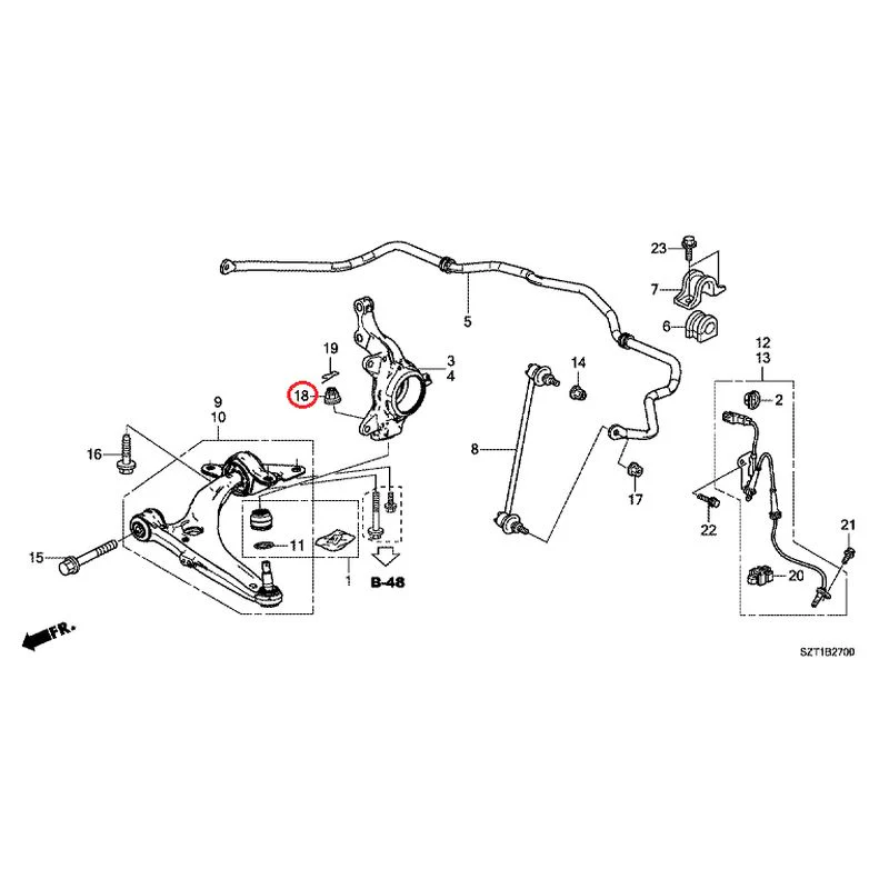 [NEW] JDM HONDA CR-Z ZF1 2012 Front lower arm GENUINE OEM - Image 18