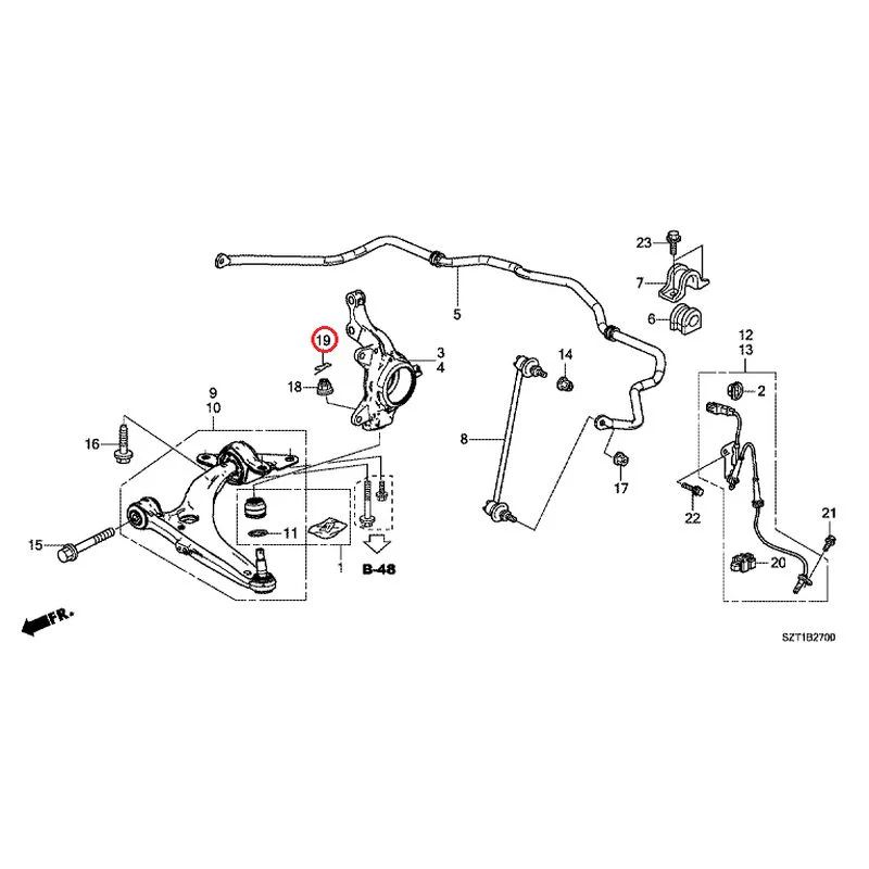[NEW] JDM HONDA CR-Z ZF1 2012 Front lower arm GENUINE OEM - Image 19