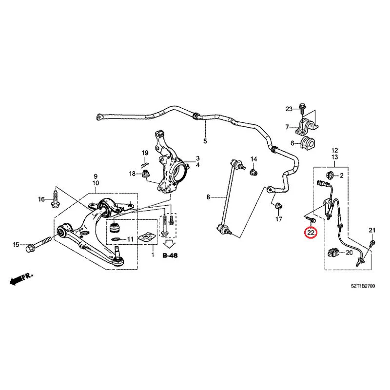 [NEW] JDM HONDA CR-Z ZF1 2012 Front lower arm GENUINE OEM - Image 22