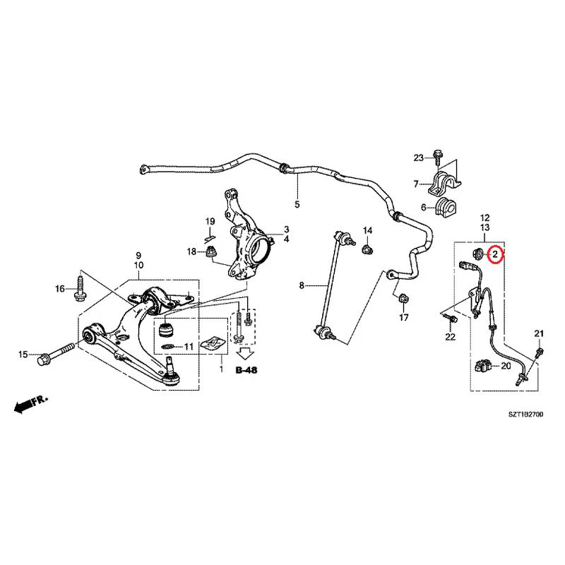[NEW] JDM HONDA CR-Z ZF1 2012 Front lower arm GENUINE OEM - Image 3