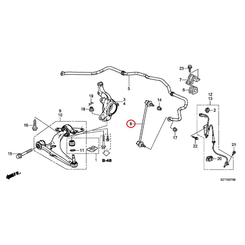 [NEW] JDM HONDA CR-Z ZF1 2012 Front lower arm GENUINE OEM - Image 9