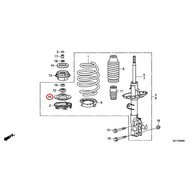 [NEW] JDM HONDA CR-Z ZF1 2012 Front Damper GENUINE OEM - Image 11