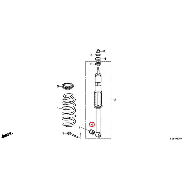 [NEW] JDM HONDA CR-Z ZF1 2012 Rear Damper GENUINE OEM - Image 5