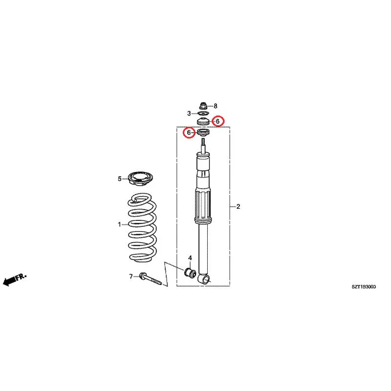 [NEW] JDM HONDA CR-Z ZF1 2012 Rear Damper GENUINE OEM - Image 7