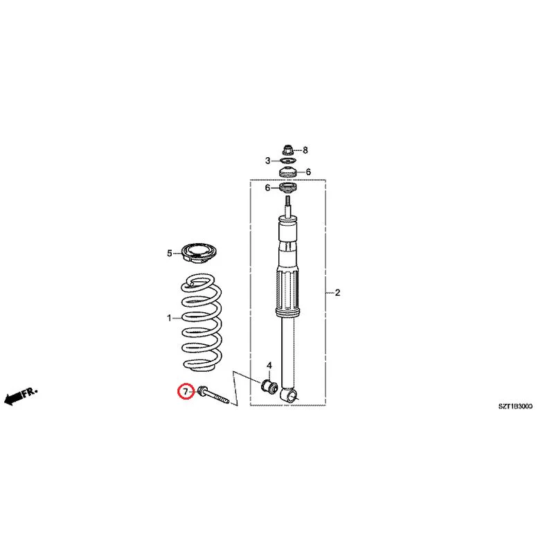[NEW] JDM HONDA CR-Z ZF1 2012 Rear Damper GENUINE OEM - Image 8