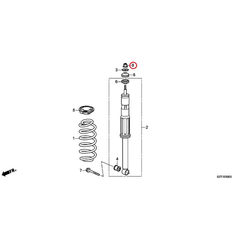 [NEW] JDM HONDA CR-Z ZF1 2012 Rear Damper GENUINE OEM - Image 9