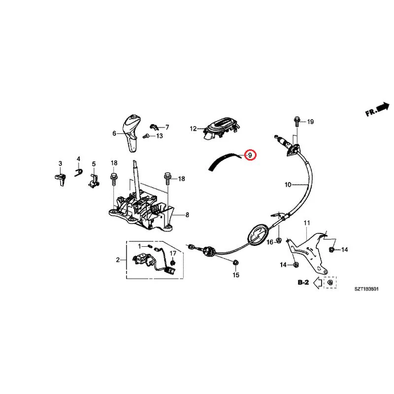 [NEW] JDM HONDA CR-Z ZF1 2012 Select Lever GENUINE OEM - Image 10