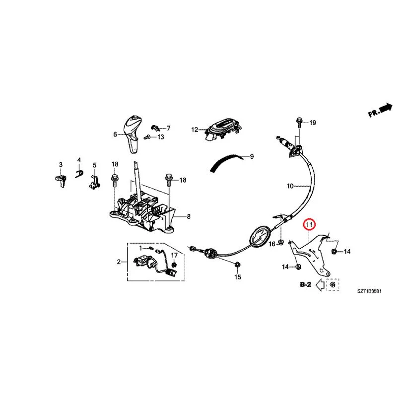 [NEW] JDM HONDA CR-Z ZF1 2012 Select Lever GENUINE OEM - Image 12